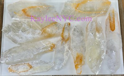 Wholesale Lot 2 Lbs Natural Golden Phantom Selenite Crystal Healing Energy
