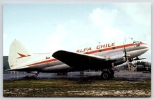 British International Airways Air Cargo Douglas DC3 Postcard