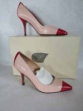 Vintage Charles Jourdan La Collection Marlon Rose Chevreaux 6.5 B 37