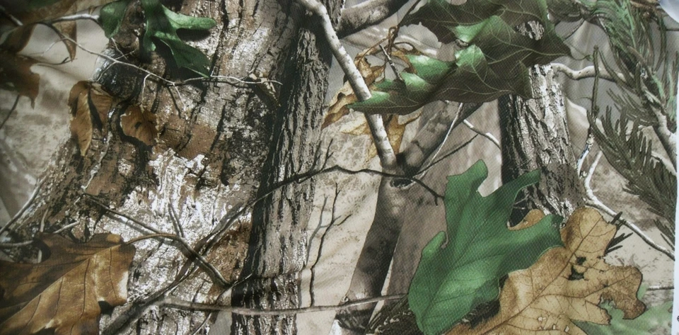 1.55M Width Elastic Knitted Mesh Camo Fabric Bionic Tree Camouflage Cloth - Imagem 3 de 4