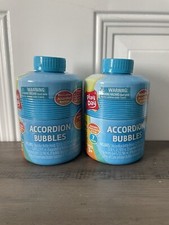 Lot Of 2 Play Day Accordion Bubbles 1 Bottle Makes 32 oz Of Bubbles