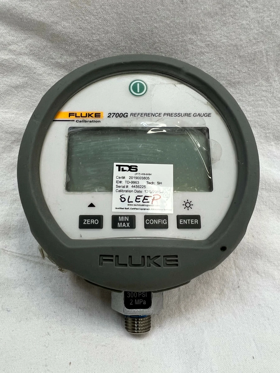 USED Fluke 2700G BG2M Reference Pressure Gauge 12 to 300 PSI Calibration