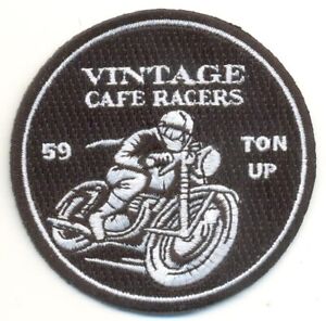 3 inch Rocker Ace.BSA Norton Triumph Cafe Racer spade shield patch 59 Club 