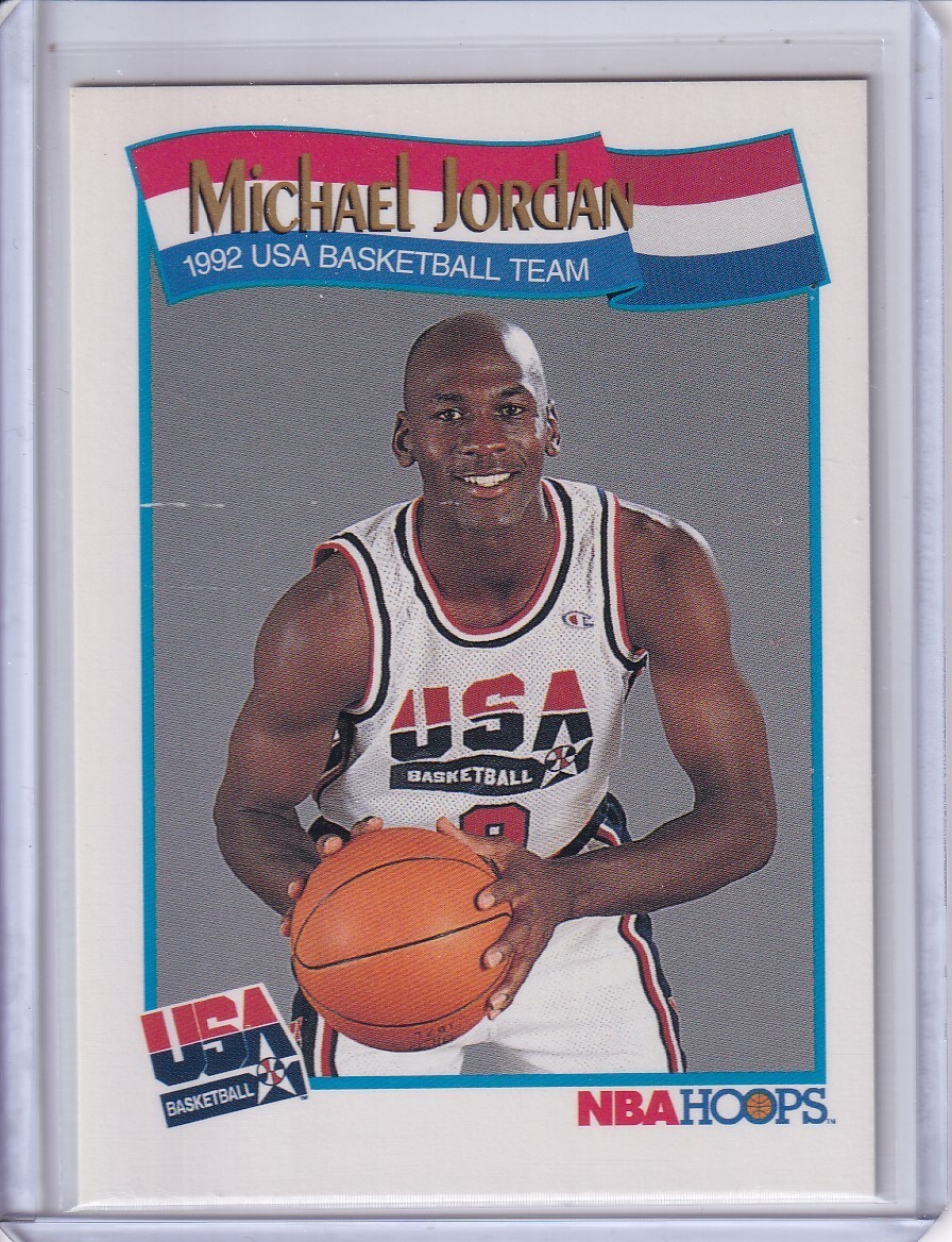1991-92 Hoops - MICHAEL JORDAN - #579 - USA basketball