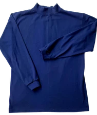 Men's Mock turtleneck Long Slv Heavyweight Ctn Top.  Size S to 3XL. Made in USA