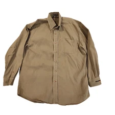 Cutter & Buck Vintage Twill Mens Shirt Oversize Large Heavyweight Long Sleeve