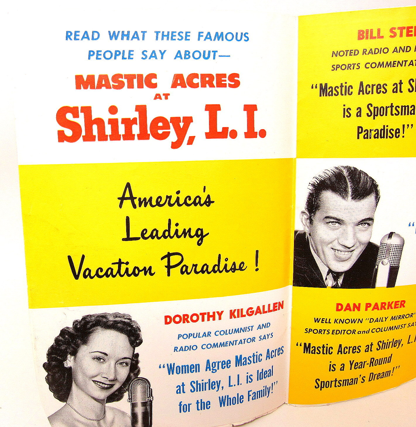 Mastic Acres Shirley Long Island New York Brochure 70+ yr Old Maps