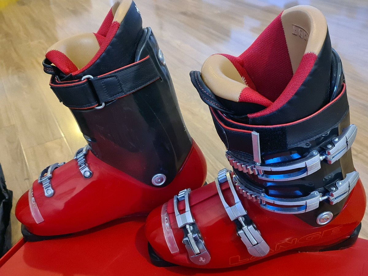 Mens Heierling Fiero Red Concord Retro Vintage Snow Downhill Ski Boots Size 9 M ONECOL.jpg main image 2