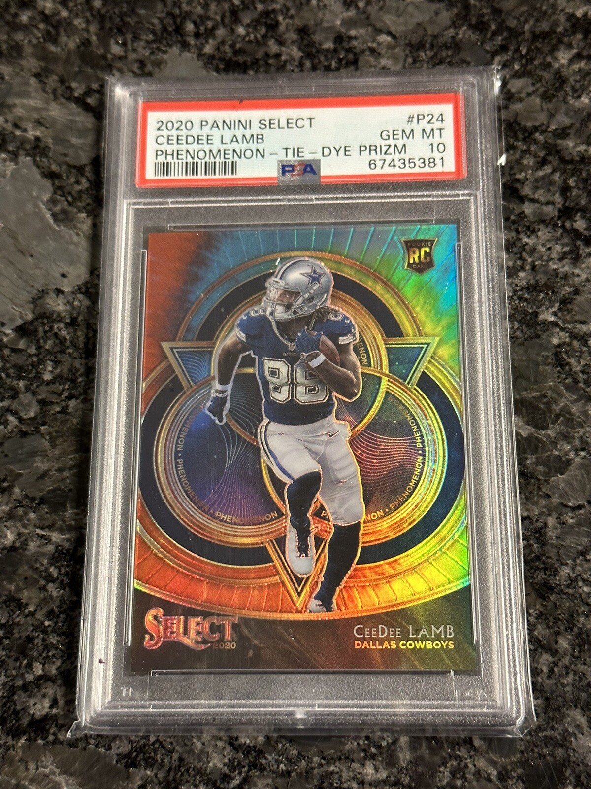 CeeDee Lamb Panini Select Phenomenon #P24 Tie-Dye Prizm