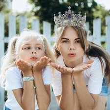 European Retro Crown Headdress Wedding Party Decor Crown Photo Prop