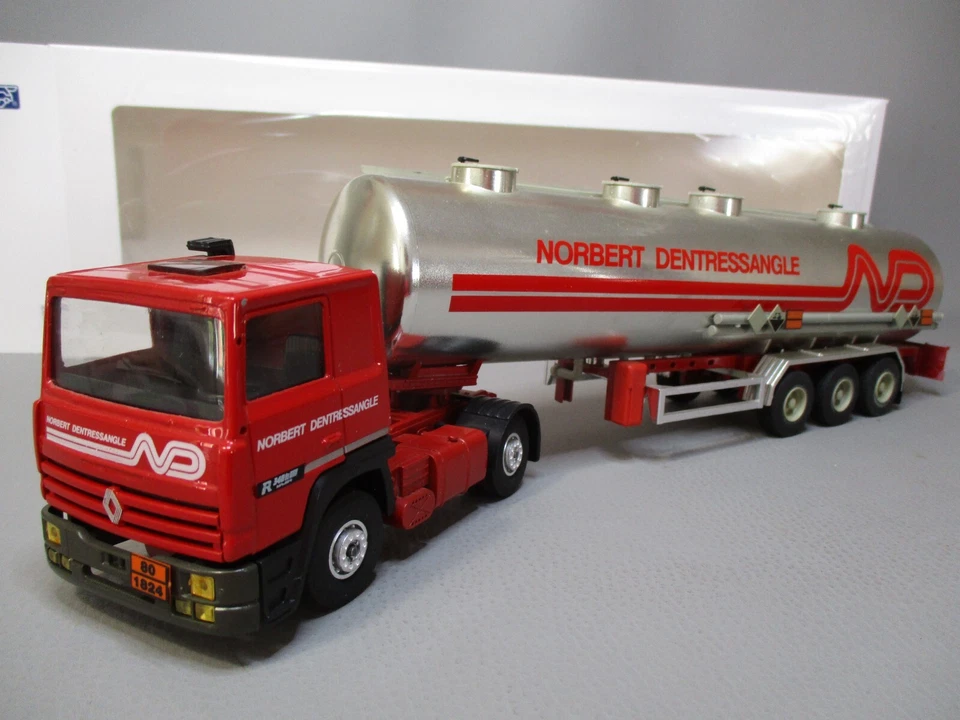 DV11087 CAMION ELIGOR 1/43 RENAULT R340TI SEMI CITERNE NORBERT DENTRESSANGLE - Photo 3/4