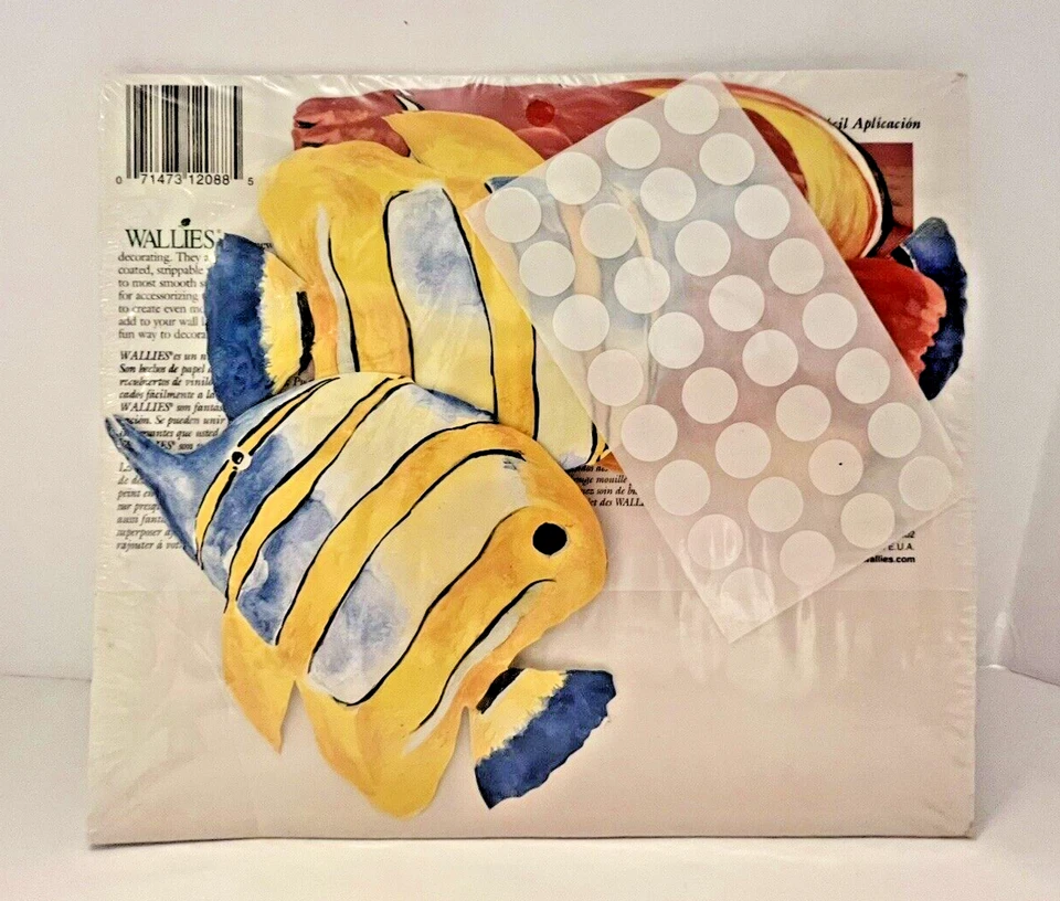 NEW Sealed Wallies Wallpaper Cutouts 25 Tropical Fish #12088 Office Kids Room - Image 2 of 2
