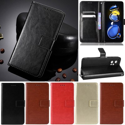 Slim Wallet Leather Cover Flip Case For Xiaomi Redmi 13C 10C 9C Note 13 Note 12