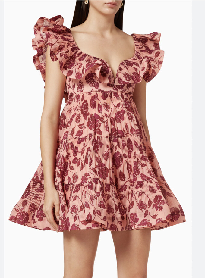zimmermann lovestruck pleated dress NWT Zimmermann Lovestruck Pleated Dress Size 1