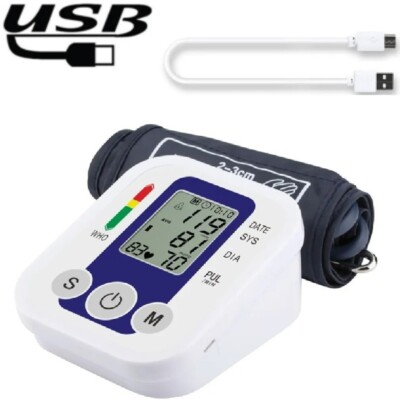 Blood Pressure Monitor Digital Portable Tonometer Tensiometer Heart Rate Monitor