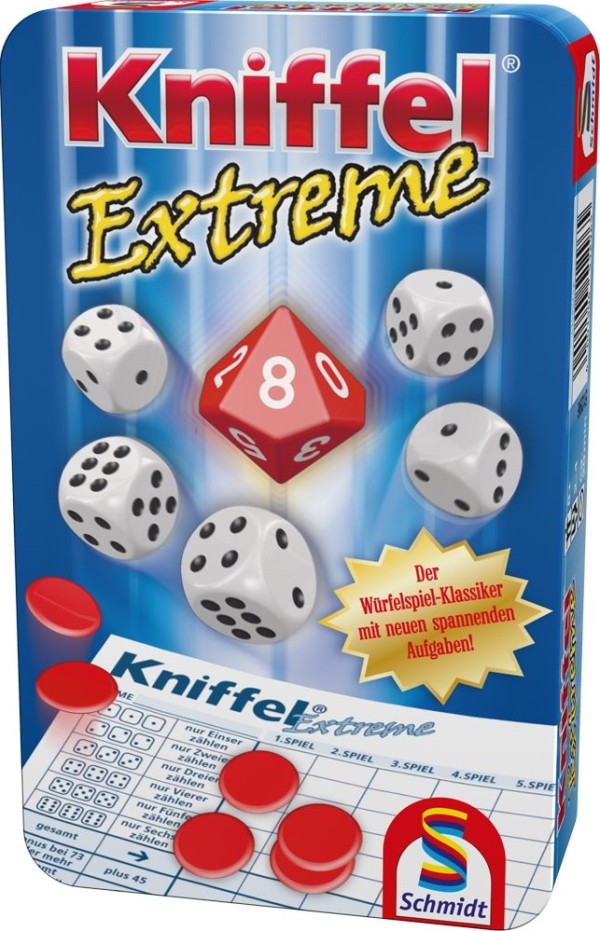 Schmidt Spiele Kniffel® Extreme Mitbringspiel In Der Metalldose