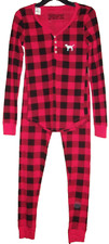 VICTORIA'S SECRET PINK Sleep Shirt  Pant Set CHECK Size: Small NWT 60