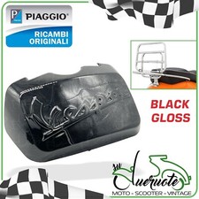 COPERCHIO PORTAPACCHI POSTERIORE NERO LUCIDO VESPA GTS LX 2005-2018 MANIGLIONE