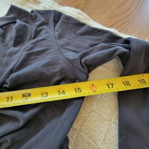 Abito Susana Monaco Impero Vita Jersey Maglia Lunghezza Ginocchio Tg M Grigio - Foto 2 di 8