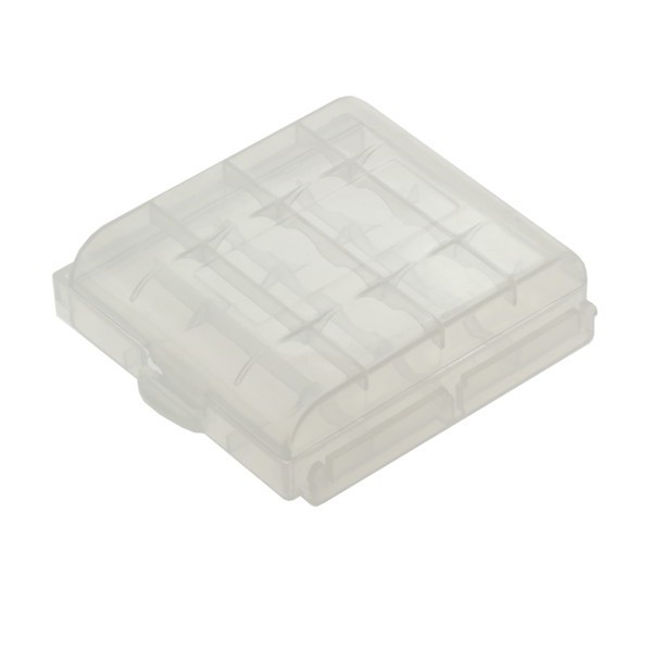 6x Custodia trasporto contenitore porta batterie 4 pile stilo AA size 5 AAA tras