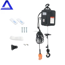 3-in-1 Electric Hoist Winch Crane 1100LBS/500kg Dual Remote Overload Safety