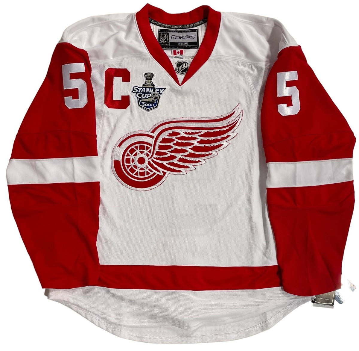 NICKLAS LIDSTROM SIGNED RBK EDGE AUTHENTIC 2008 RED WINGS NICKLAS LIDSTROM SIGNED RBK EDGE AUTHENTIC 2008 RED WINGS