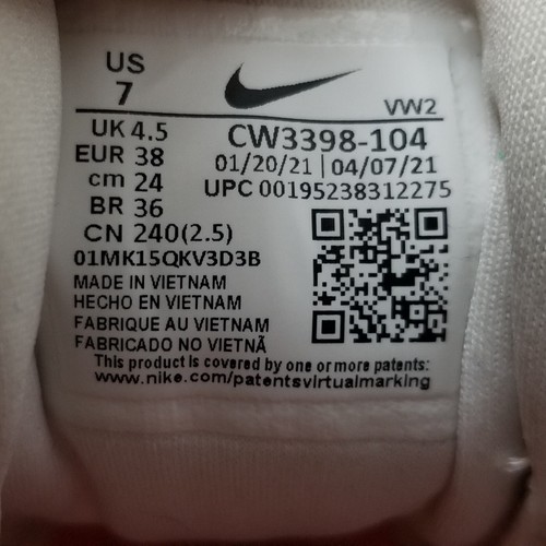 Nike Womens Air Max Bella TR 4 CW3398-104 White Running Shoes Sneakers Size 7 | eBay