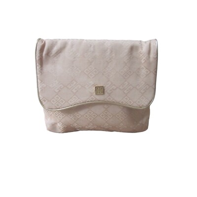 ORGANZA de GIVENCHY Gold Fabric Makeup Cosmetic Bag