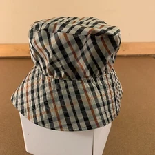 Daks Mens Size Medium Plaid Nylon Bucket Hat New
