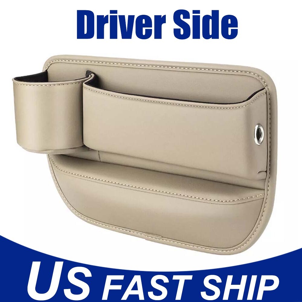Left Car Seat Gap Filler Storage Box Cup Holder Organizer Bag Accessories USA