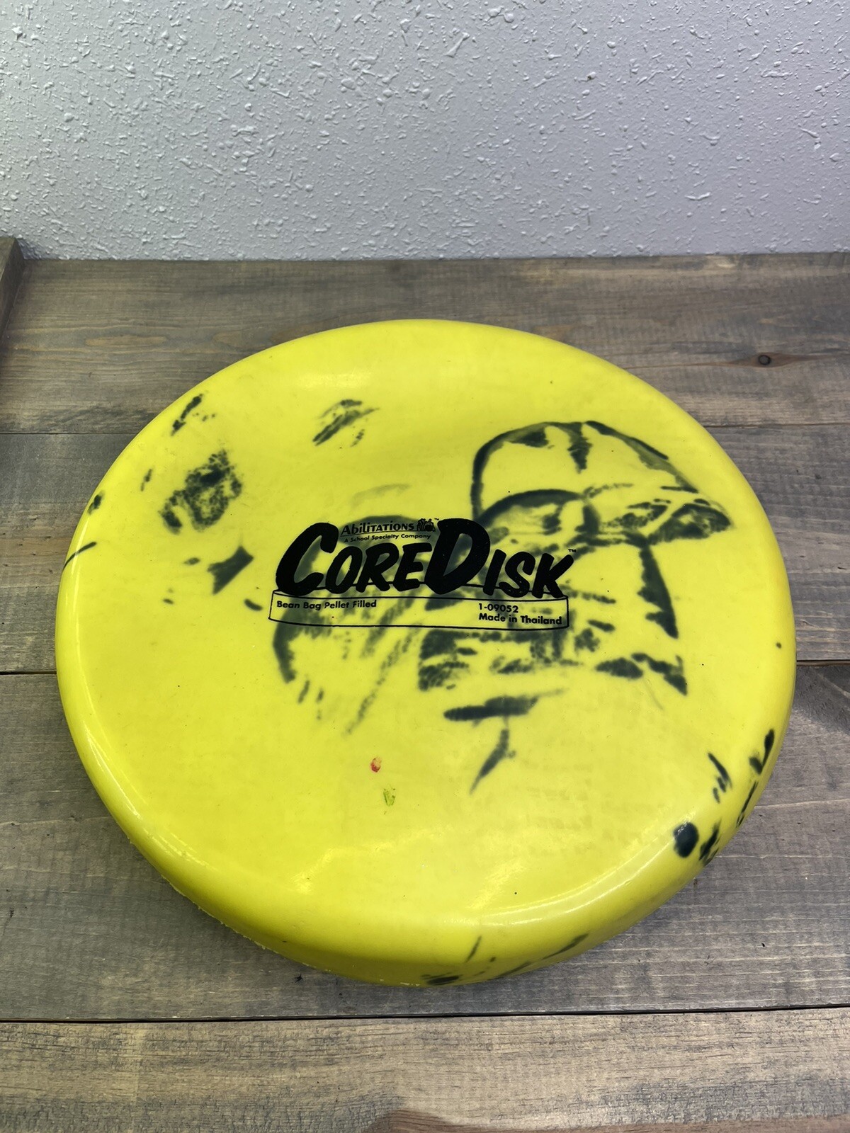 Abilitations Core Disk Bean Bag Pellet Filled Yellow