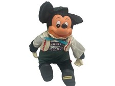 Vintage Germany Young Epoch Mickey Mouse Vintage Plush Stuffed Toy Very Rare 16 