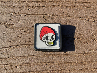 Data Crew Orange/White OG Beanie Pouch Patch Rangers Eye RE EDC