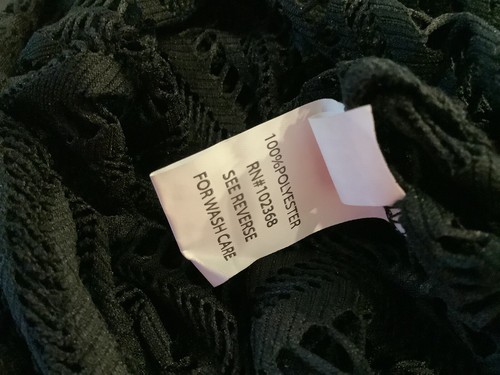 Woven Long CRUISE BEACH SLIT SKIRT PULL UP Black Open Weave PARTY NEW - Picture 3 of 5