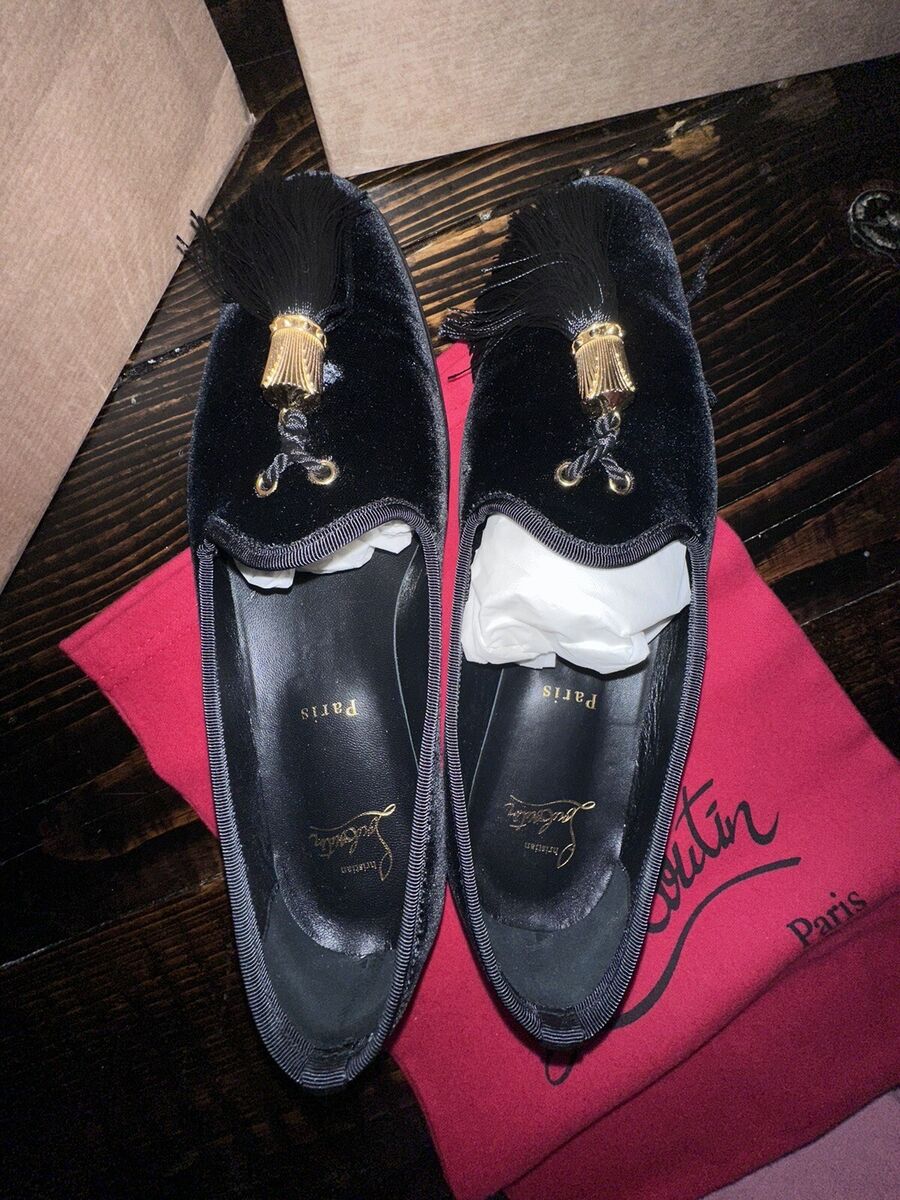 Christian Louboutin Men's Size 37.5 Suede Tasseled Dress Christian Louboutin Men's Size 37.5 Suede Tasseled Dress