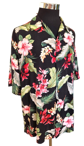 Camisa Hawaiana Iolani Para Hombre Talla XL Colorida Tropical Floral Aloha Botón Delantero - Imagen 12 de 17