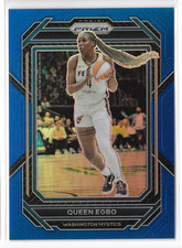 2023 Panini Prizm WNBA Blue #78 Queen Egbo #25/175 Washington Mystics Baylor