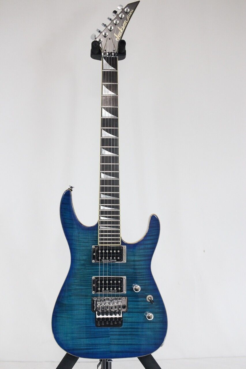 Jackson Stars LTD ASL-TN01 Soloist Trans Blue Made in Japan '08 ST Type E.Guitar
