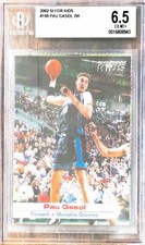2002 SI For Kids Sports Illustrated #188 Pau Gasol Rookie RC BGS 6.5 EX-MT+