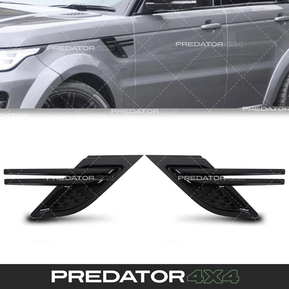 BLACK WING SIDE AIR INTAKE VENT N/S O/S GRILLE FOR RANGE ROVER SPORT L494 14-17
