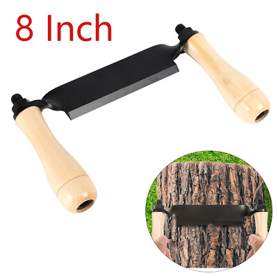 #ad #ad 8 In Felled Draw Shave Knife Straight Draw Knife Woodworking Debarking Bark Tool $22.34