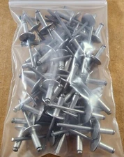 RIVETS 50 PC Large Flange 3/16" X 5/8" Aluminum Head Steel Mandrel Pop Rivet