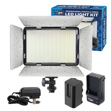 LED-530 Photo and Video Light Kit - On Panel LED Light - Adjustable and Dimma...