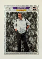 2024 Leaf Collective Multi Sport Urban Meyer 1989 Pro Set Silver Vinyl 1/1