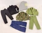 Vintage 1960s 1970s GI Joe Hasbro Clothing Lot Adventure Team Uniform