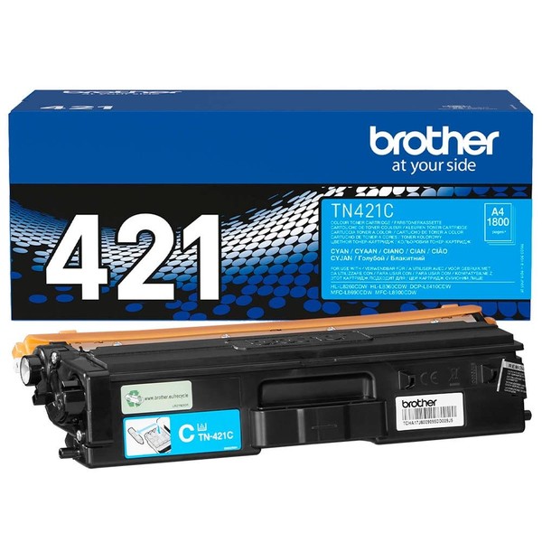 Brother TN-421 C Cyan Toner Original Ca. 1800 Seiten FüR DCP-L 8410 Blau-image
