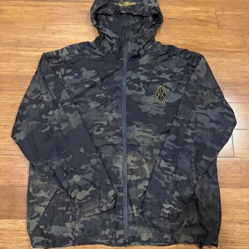 RARE QILO X IRREGULARS retro windbreaker multicam dark green camouflage - product listing photo