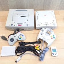 LOT Sega Saturn & Dreamcast console & controller & memory Japan * US DUTY PAID
