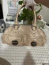 Marc Jacobs Women's Nude Susan Shoulder Hand Bag Satchel Leather New Retail $995