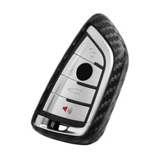 Key Fob Case Carbon Fiber Type-B Uni Button BM Carbon Fiber Black 1 Pc 